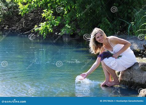 Outdoors Squirt at the Lake